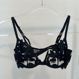 Elegant Black Lace Bra